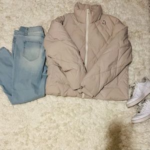 Missguided Stone Puffer Jacket